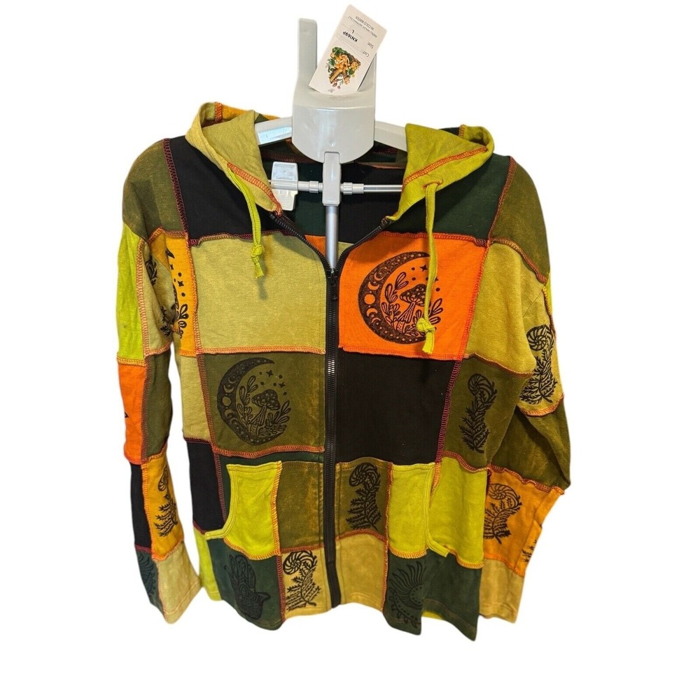 Vibrant Patchwork Women's Hoodie